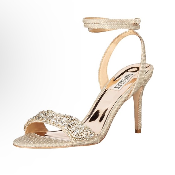 Badgley Mischka Women's Jen
Heeled Sandal embroidered size 8.5 - Picture 1 of 10